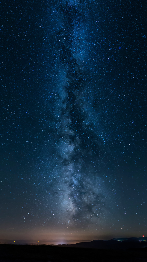 The Milky Way over the Canary Islands at night